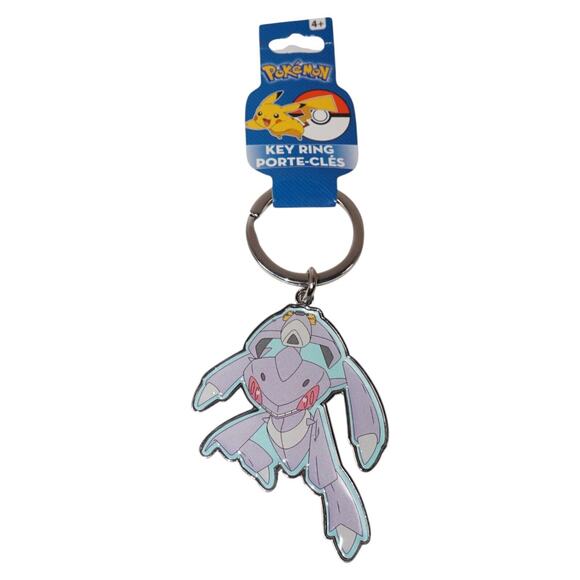Vintage Pokemon Character - Genesect Steel Bug - Metal Key Ring Keychain 2016 - Picture 1 of 3